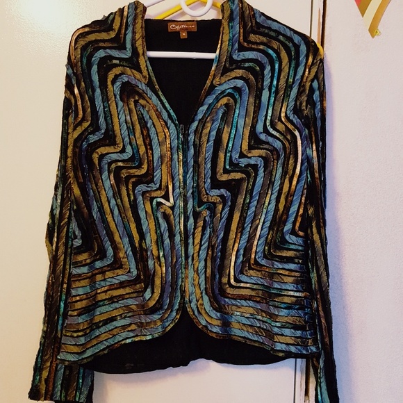 Anthropologie Jackets & Blazers - psychedelic jacket size 14